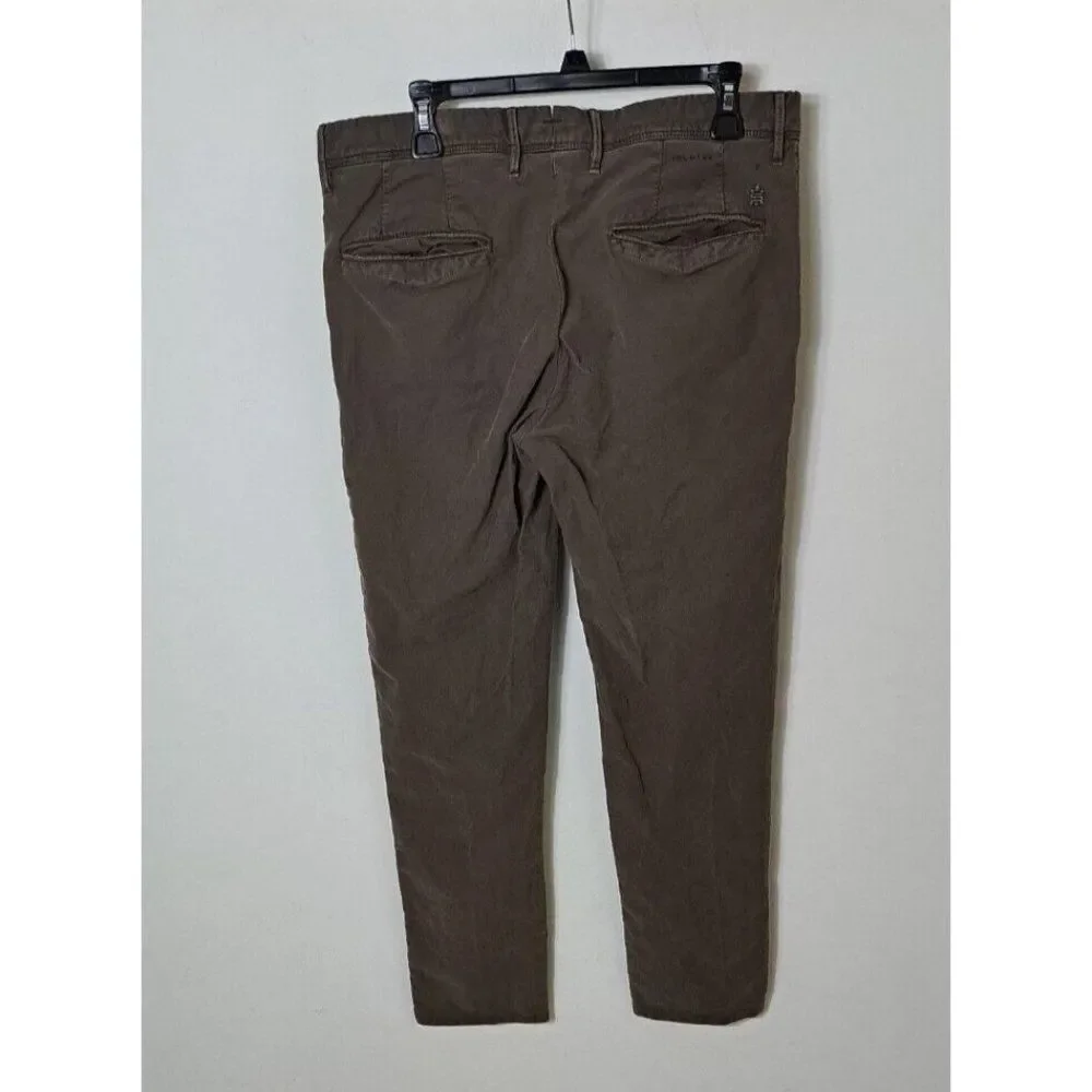 Incotex Chino Pants Brown Cotton Stretch Comfort Slim‎ Fit Slowear Size 3…